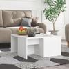  Coffee Tables, 4 Pcs, White, 33x33x33 Cm