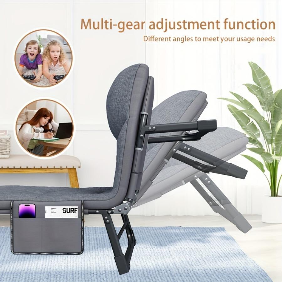 Spatar portabil în aer liber Scaun de pat Balcon Pat pliabil unic Saltea simplă de camping Saltea de odihnă în aer liber Pauza de prânz Saltea de pat pliabilă