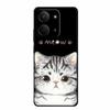 For Redmi 15C 4G Case 15 C Cartoon Cat Black Silicone Soft TPU Phone Case For Xiaomi Redmi 15C Back Cover Cases Redmi15C 6.9"