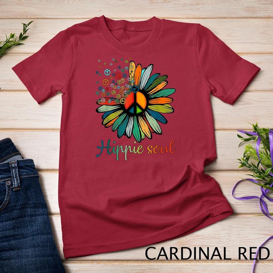Daisy Peace Sign Hippie Soul Tshirt Flower Lovers Gifts T-Shirt Unisex T-shirt 3 L