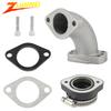 Motocycle Carburetor Mainfold Throat Adapter Inlet Intake Pipe Kits For 28mm Carb Dirt Pit Bike Scooter Motocross Accessories
