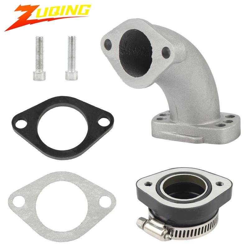 Motocycle Carburetor Mainfold Throat Adapter Inlet Intake Pipe Kits For 28mm Carb Dirt Pit Bike Scooter Motocross Accessories