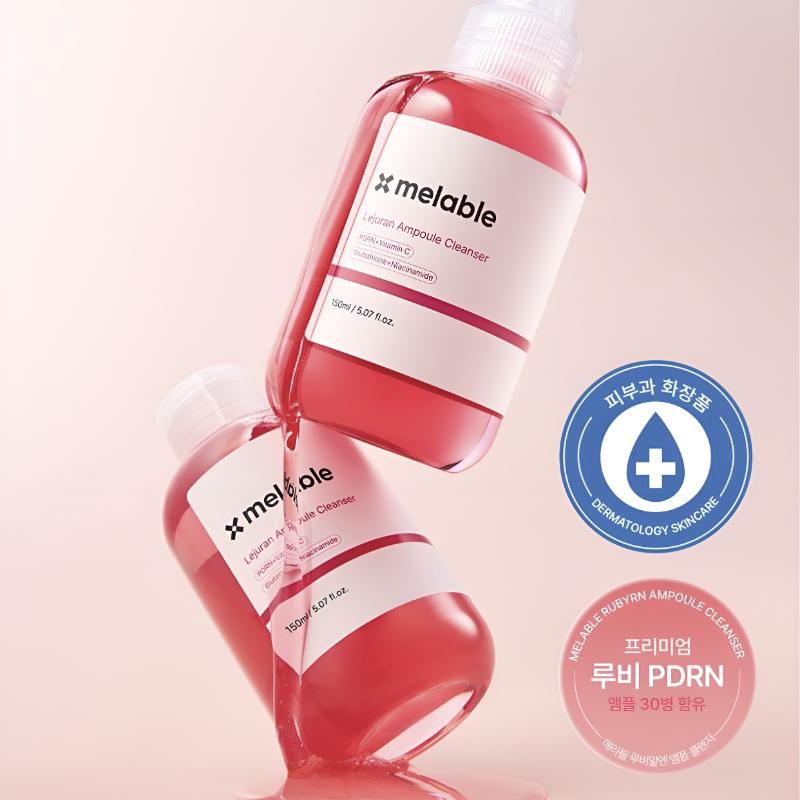 Melable Ruby PDRN Ampoule Cleanser 150ml Rejuran Brightening