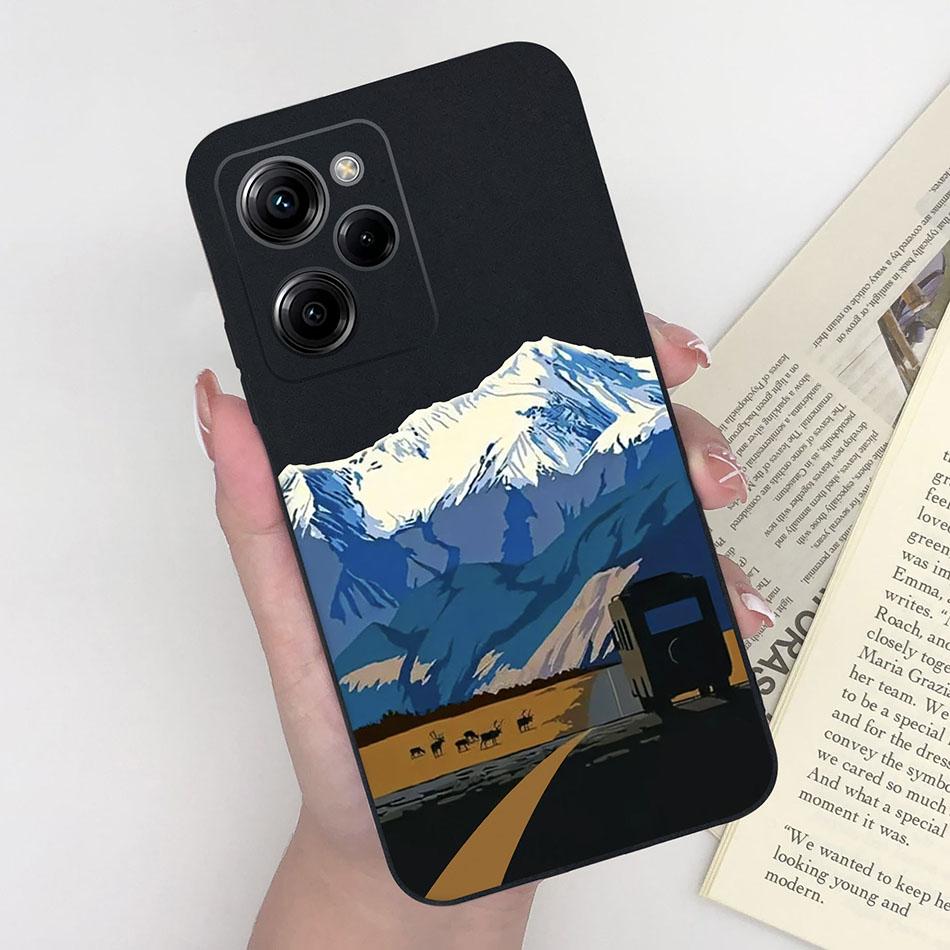 Silicone Case For Xiaomi Poco X5 Pro Pilot Bear Back Cover For POCOX5 X5Pro 5G Poco X 5 Pro Soft Matte Protective Phone Cases