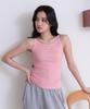 SELITIO Basic Logo Sleeveless Top Pink