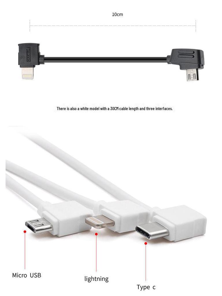 DJI Pro Air Remote Adapter: Forward/Reverse USB Data Cable (Universal)
