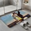 Singer L-Lana D-Del Rey Floor Mat Soft Flannel Non-Slip Rug Washable Floor Mat for Living Room Bedroom Home Decor
