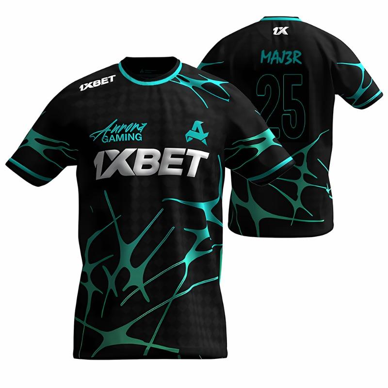 

Aurora Gaming E-sports Club Нова літня форма Тренувальні джерсі CS2 ESL Pro League Футболки з індивідуальним дизайном для гравців Подарунки для хлопців Топи 6XL