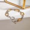 Yori Minimalist Stainless Steel Geometric Chic Bracelet Waterproof Metal 18K Gold Plated Simple Daily High Quality Jewelry Gift