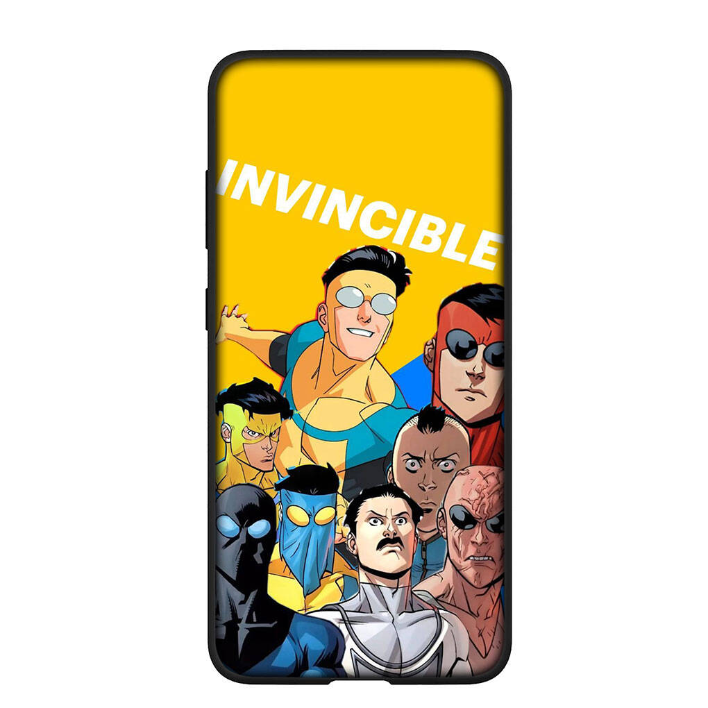 Phone Case for iPhone 17 16 15 Plus XR Huawei P30 P20 Lite Redmi Note 14 12 11 13 Pro Max OPPO A60 A80 A40 A18 A38 Cartoon I-Invincibles Collage Cover
