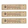 Garden Décor Wooden Thermometer Home Yard Wooden 21.5 X 4.8 X 0.8cm 3PCS Thermometer Traditional Wall Mounting