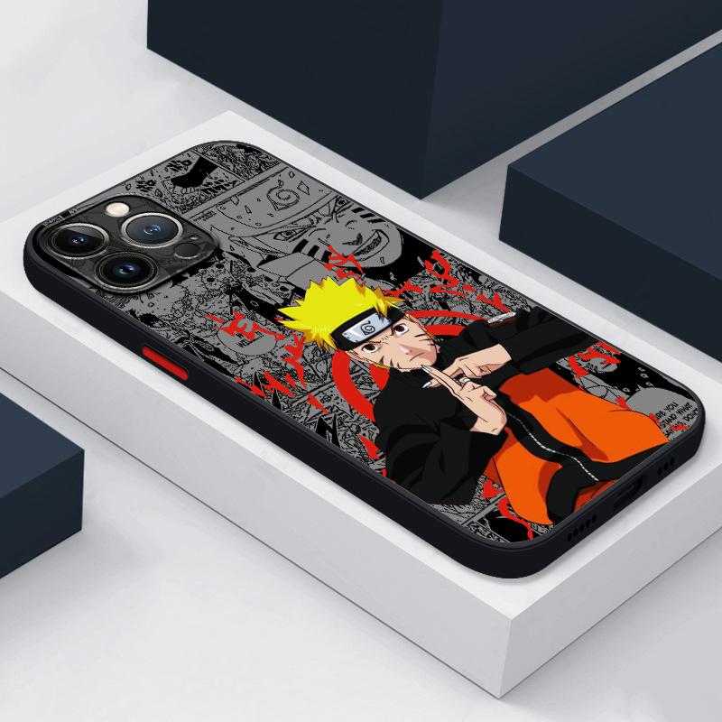 

Uzumaki Naruto Phone Case for iPhone 16 Pro SE 6s 12 Mini 7 8 SE XS X XR 13 Pro 16e 14 11 Pro Max 15 Pro Max Black Edge Shell iPhone 12 Pro