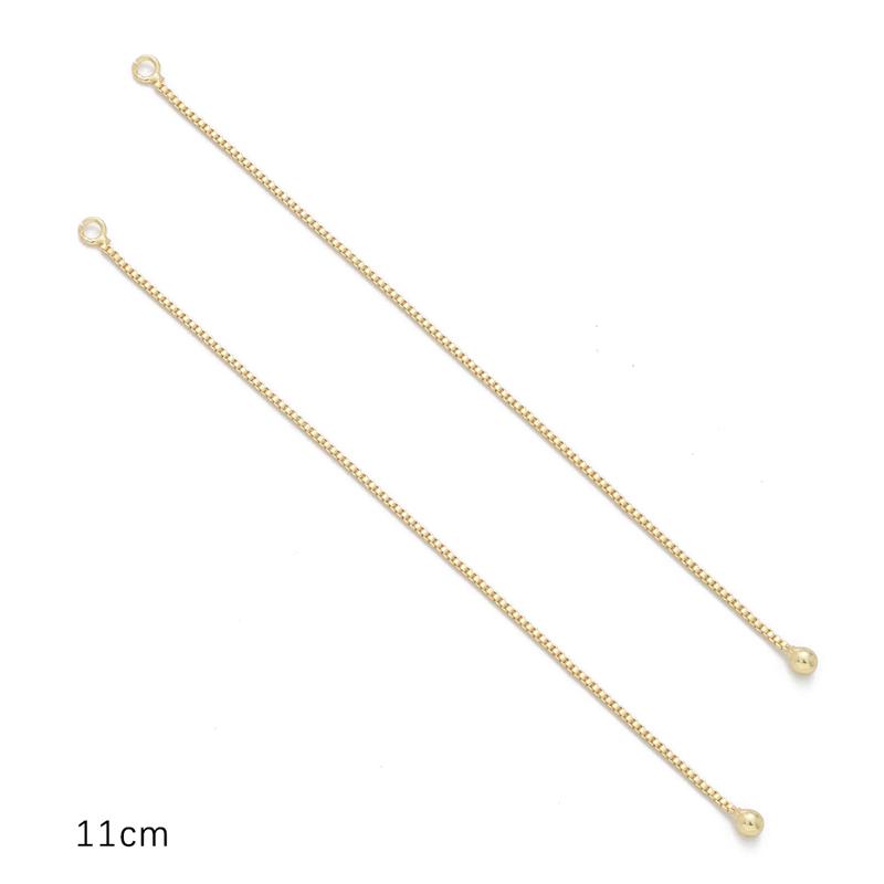 2 szt. Miedziany łańcuszek na naszyjnik DIY bransoletka kolczyki wyroby jubilerskie akcesoria rzemieślnicze