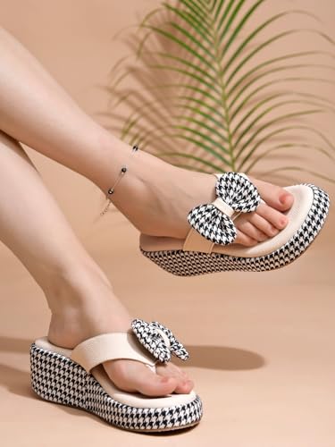 

Shoetopia Womens Girls Stylish Slip On Wedges | Comfortable With Cushioned Soles | Trendy Platform Wedge Heels | Ideal F 7 UK чёрный