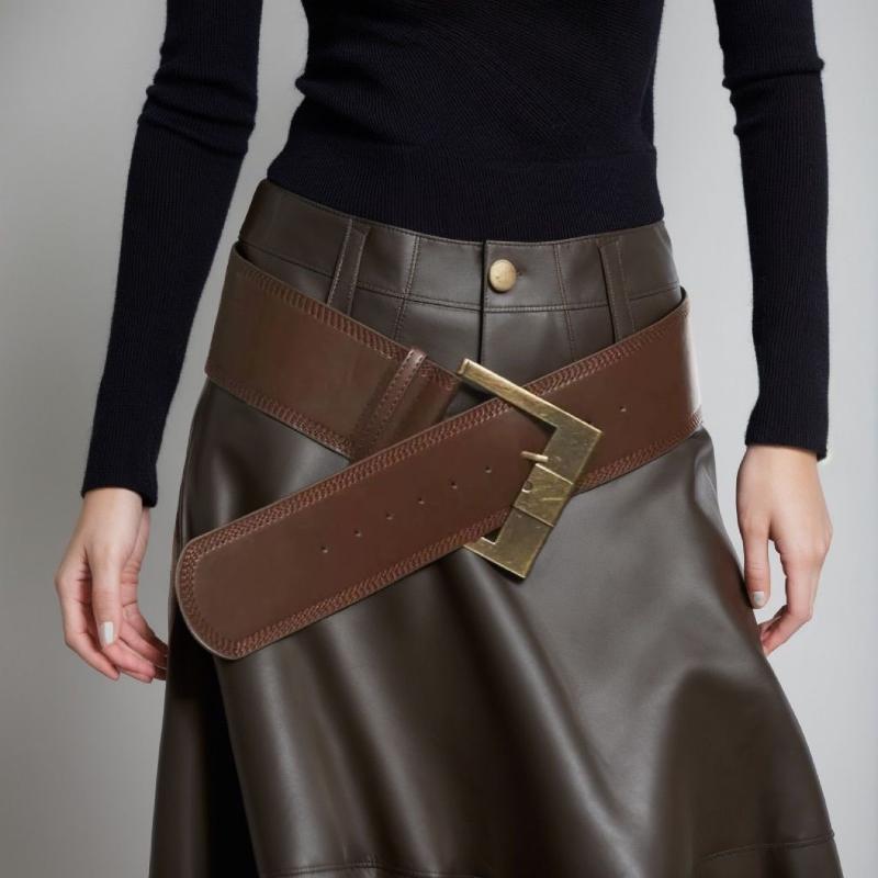 Women's Rivet Belt Gothic Heavy-Duty Leather Waist Belt Y2k Punk Dress Jeans Belt Waist Accessories