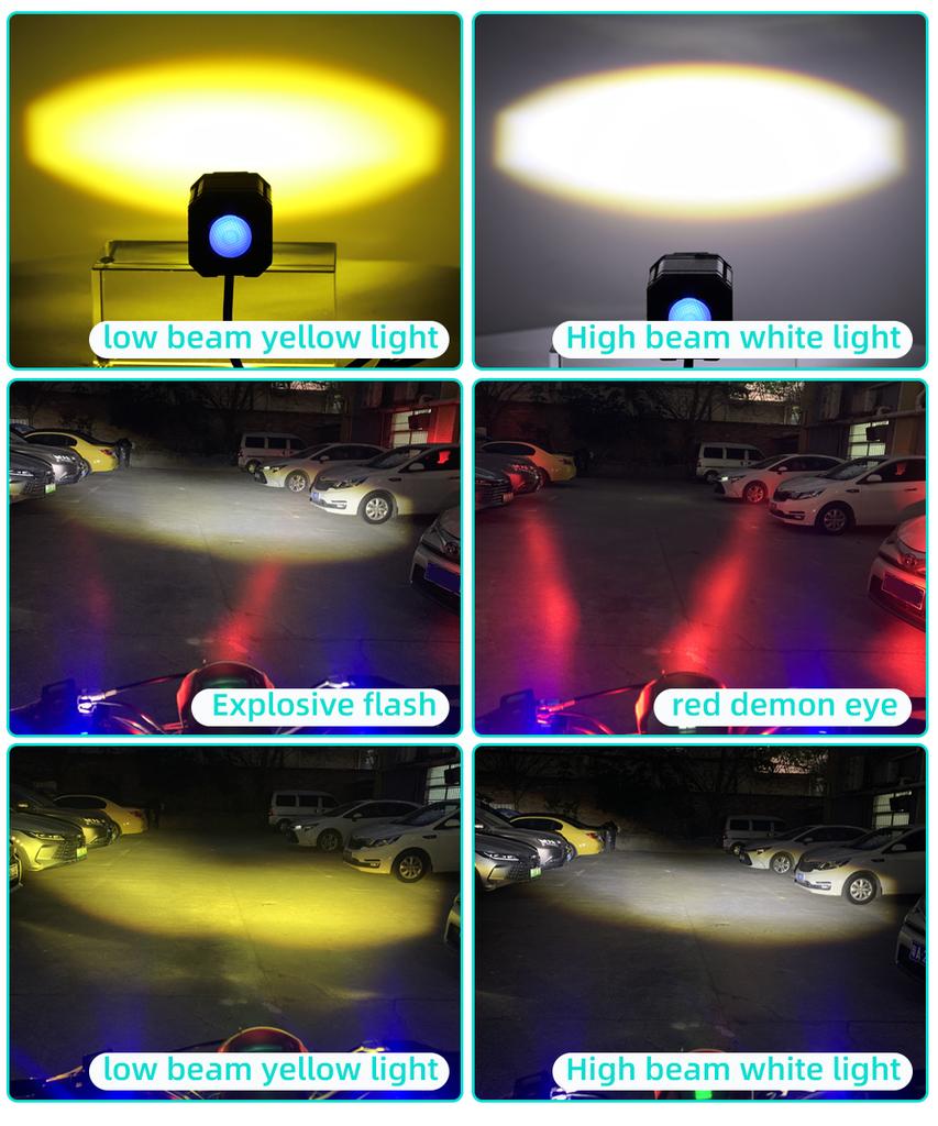Motorcycles Headlight Fog Light Led Auxiliary Driving Lamp Universal For BMW R 1200GS R1250GS ADV F800GS K1600 Honda CRF1000L
