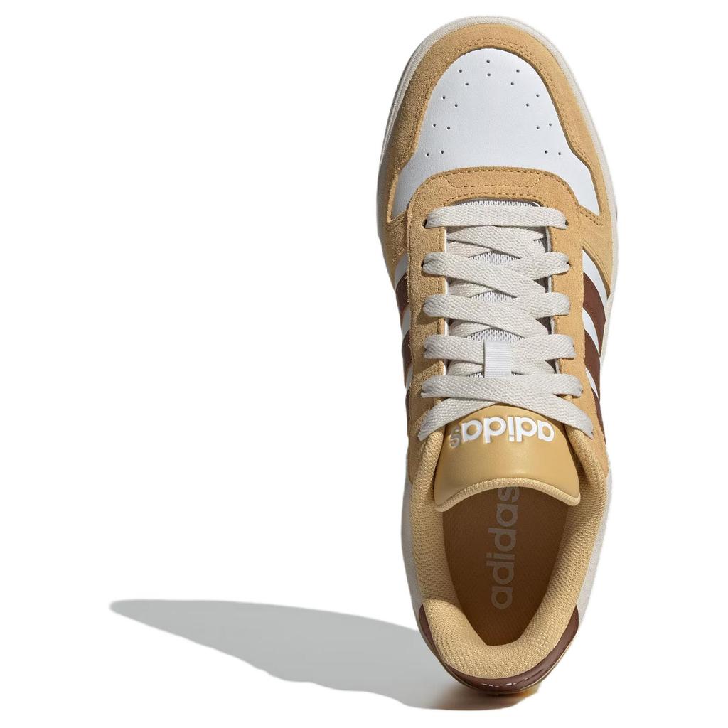 Adidas D PAD CLASSIC Anti Slip Wear Resistant Low Top Skateboard Shoes Unisex White Brown Yellow Sneakers JP8235