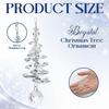 Crystal Christmas Icicle Pendants Teardrop Rhinestone Tree Pendants  Christmas