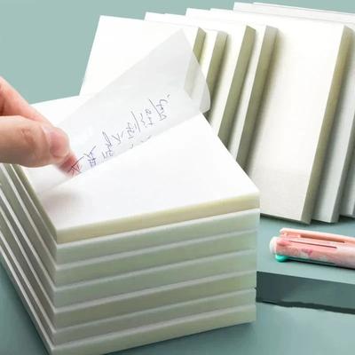 50 lapų skaidrūs lipnūs lapeliai, lipdukai, bloknotai, Post-it popierius, skaidrus bloknotas, mokyklinės kanceliarinės prekės, biuro reikmenys