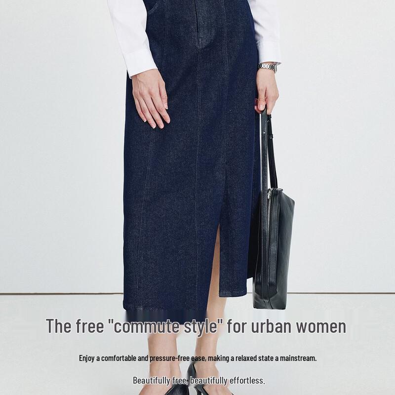 Navigare Gonna midi in denim da donna a trapezio