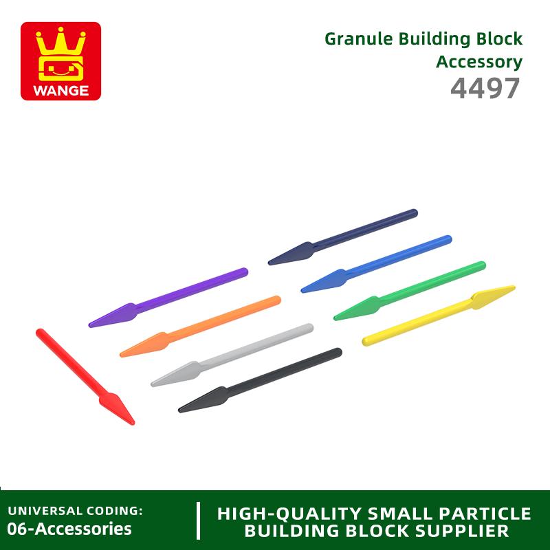 Yiran Toy Unisex Kids 208Pcs/Lot 4497 Soldier Spear Building Block Moc Do-It-Yourself Army Weapon Attachments Compatible Featuring Bricks Children Playthings Present