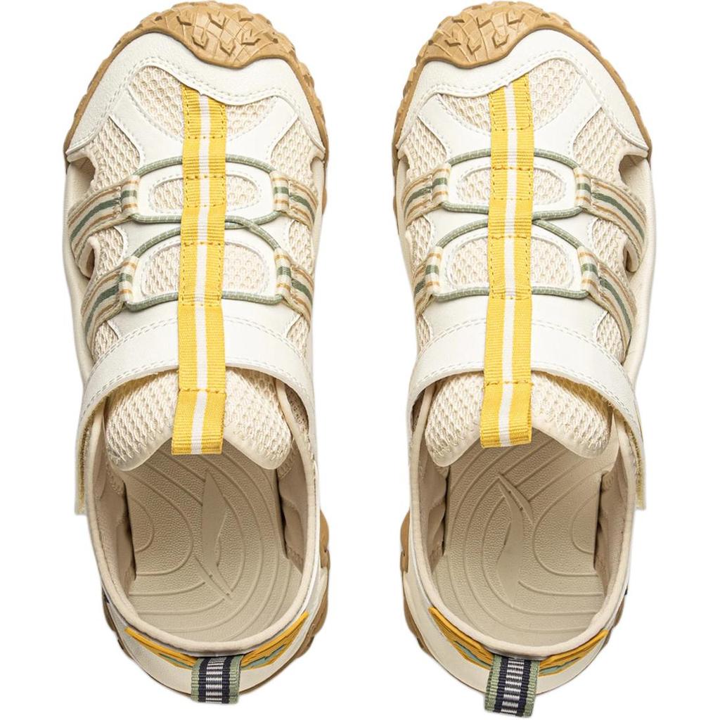Li Ning Kids Comfortable Soft Non-Slip Wear-Resistant Low-Top Sandals Kids sandals Off-White YKUV014-5