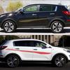 Car Door Side DIY PVC Stickers For KIA Sportage 3 4 LX S EX SX BORREGO Racing Sport Styling Vinyl Film Decals Auto Accessories
