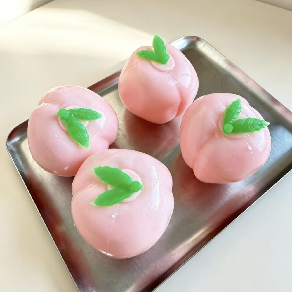 Shapeable Persimmon Squishy Toys Hand Relax Handmade Fidget Ball Coconut Oil Squishy Party Favors