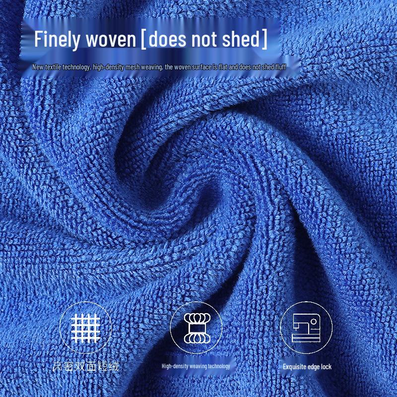 Water Absorbent Microfiber Car Cleaning Towel: Multifunctional, Thickened, Square Cloth for Car Drying.