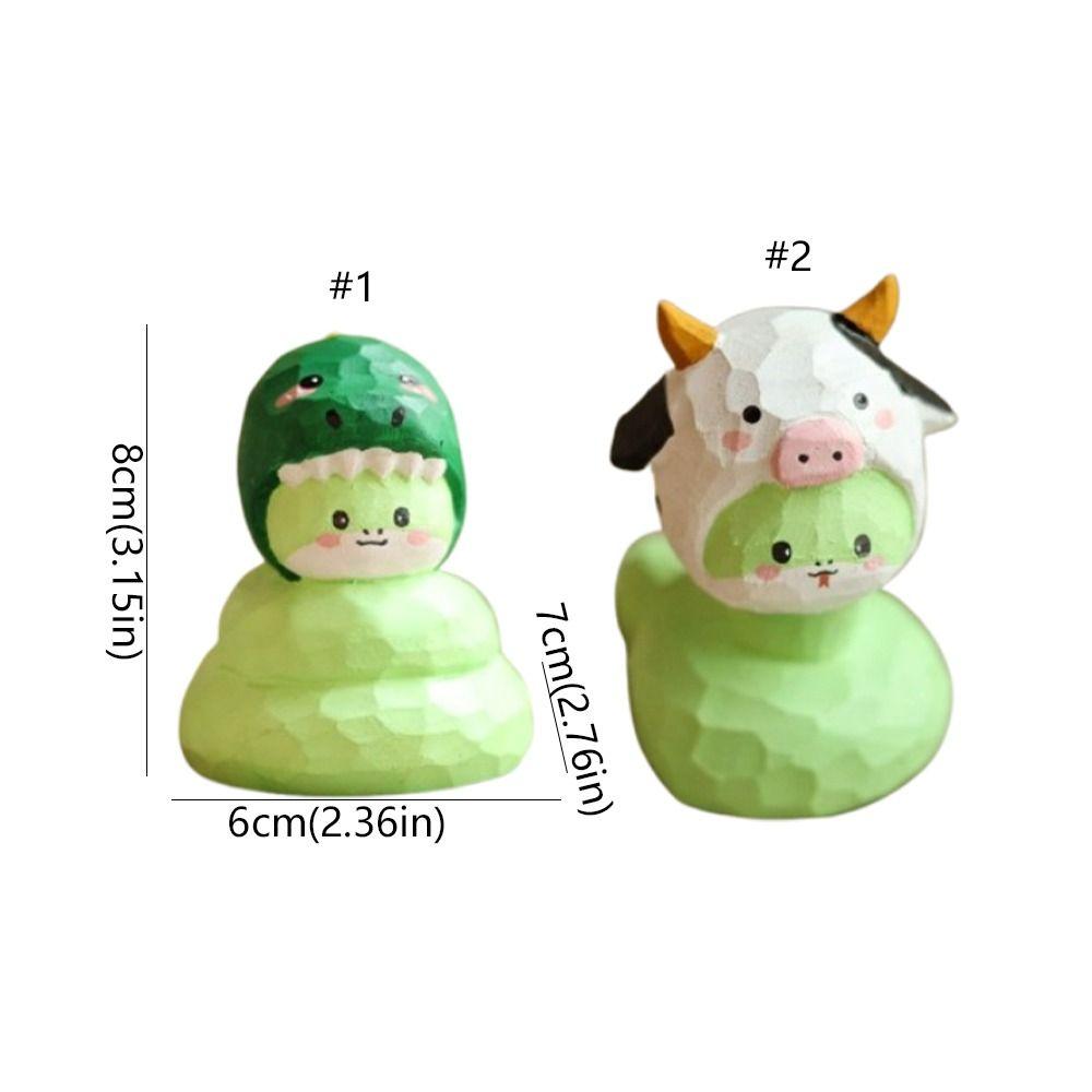 Chinese Style New Year Lucky Snake Figurine Handmade Small Snake Ornament  Living Room Bedroom