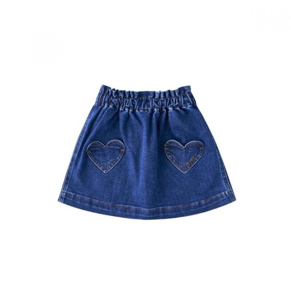 Bonton Bt Dn Heart Denim Skirt 75a7t 430 01 DN/145
