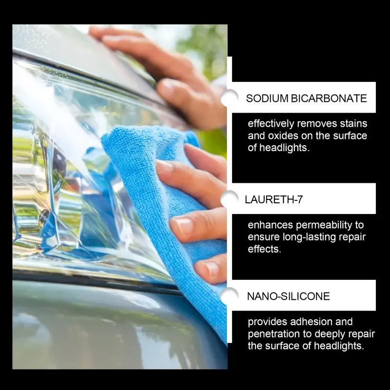 Headlight Restoration Fluid Automotive Headlight Oxidation Yellowing Scratches Blurring Enhancement