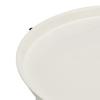 Amazon Basics Round Side Table with Storage Basket, White X Heather Gray, 48cm H X 44.96cm W X 44.96cm D