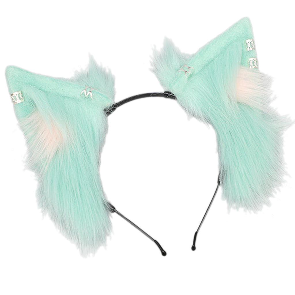 Cartoon Plush Animal Ears Headband Costume Headpieces Adjustable Cute Cosplay Accessory for Women and Kids