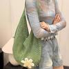 New large-capacity woven hollow armpit tote bag women's commuter shoulder seaside vacation beach bag