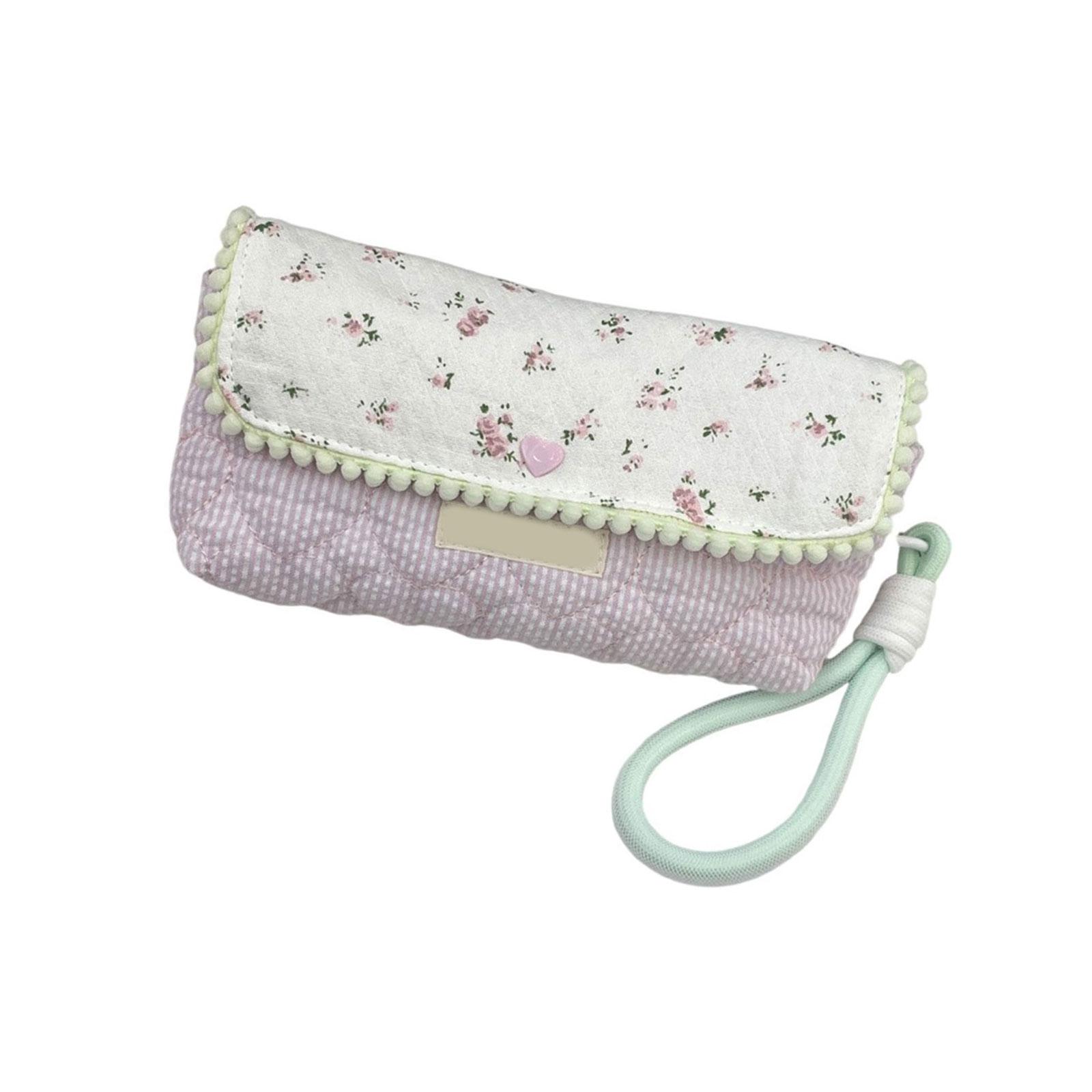

Пенал с цветами на шнурке, большой вместимости, органайзер для ручек, дорожная косметичка для студенток и женщин 3