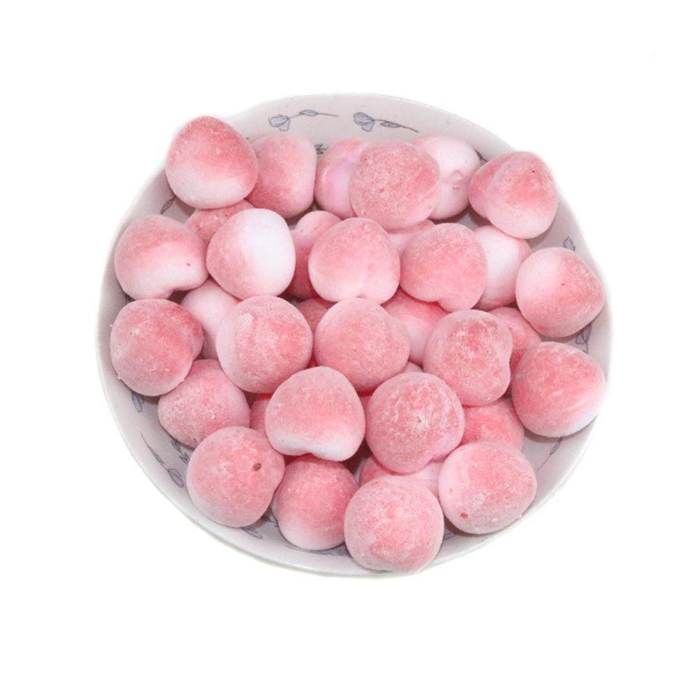 20pcs Cartoon Honey Peach Model Handmade Artificial Peach Fruit Material Household Decoration