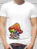 Mushrooms Print T-shirt