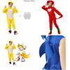 Blue Sonic Hedgehog Costume For Carnival Party Super Speed Kid's Cosplay Outfit