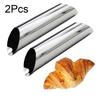 Sobremesa antiaderente pão dinamarquês cannoli croissant assar decoração puff 2 unidades