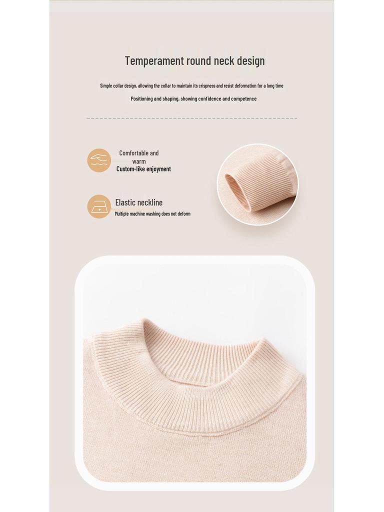 Weicher Strickpullover für Herren - Halber Rollkragen, Langarm für Herbst/Winter - Stilvoll, Bequem, Warm - Allein oder als Schicht tragen