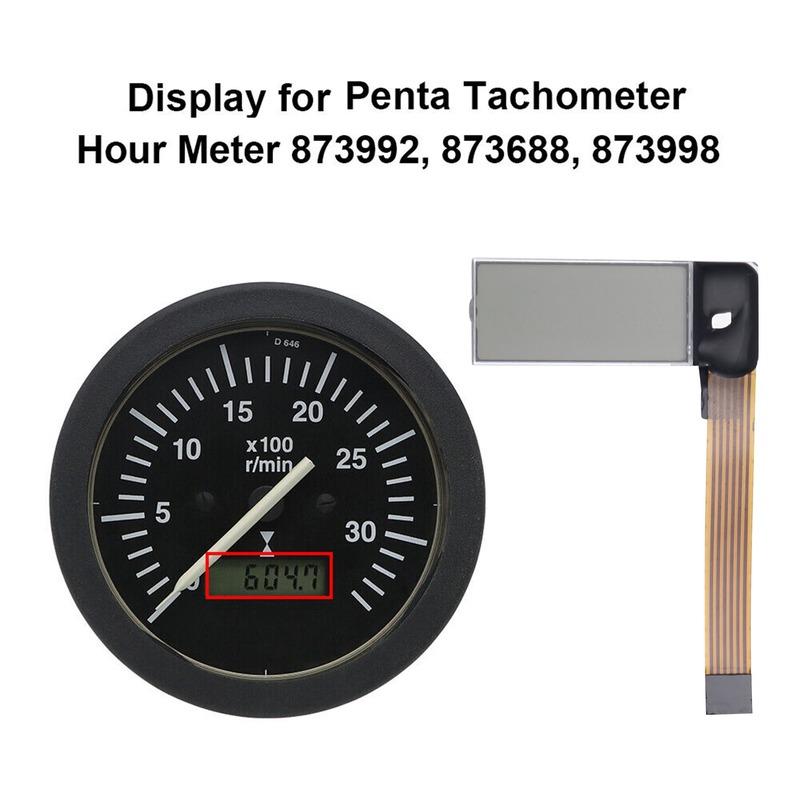 Tachometer Hour Meter Display Screen for Volvo Penta 873992, 873686, 873688,