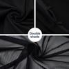 2pc Car Shade Curtain Door Window Mesh Curtain Double Shade Heat Insulation Zipper