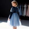 Vestido de princesa Frozen con forro polar para niña - Invierno, Halloween y Navidad