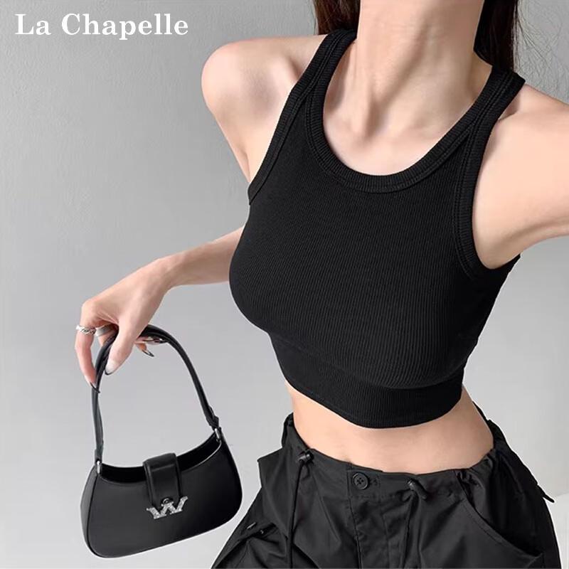 La Chapelle Women s I-Strap Camisole Crop Top XL