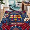 Barcelona FC Soccer Pattern Rug, Indoor/Outdoor Mat, for Picnic, Gameroom, Bedroom, Office, Living Room, Home Decor Carpet, Birthday Gift