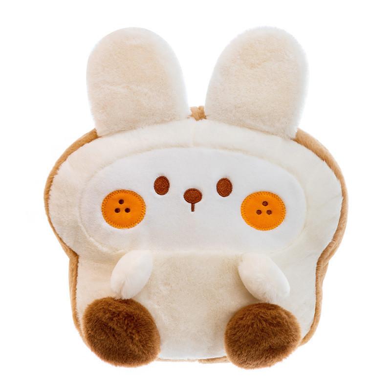Adorable Cartoon Biscuit Animal Pillow Plush Toy Cute Bunny Sofa Cushion Bed Decor