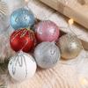 3 pcs/set Glitter Christmas Color Balls Hanging Decorations Xmas Tree Ornaments  Party Decor