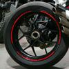 16 Delige Motor Fiets Auto Band Reflecterende Stickers Coole Styling Velg Rand Decoratie Strip Tape Rood Blauw Waterdicht Buitenonderdelen
