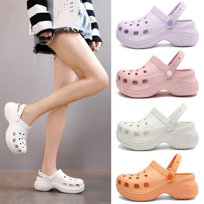 Cloud Hole Shoes Women's Thick-Soled Drooping Outdoor Wear Fashionable Seaside Beach Drifting Sandals All-Matching